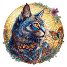 Cat and Butterfly Wooden Jigsaw Puzzle - KAAYEE Puzzle