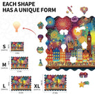 City of Fireworks Wooden Jigsaw Puzzle - KAAYEE Puzzle