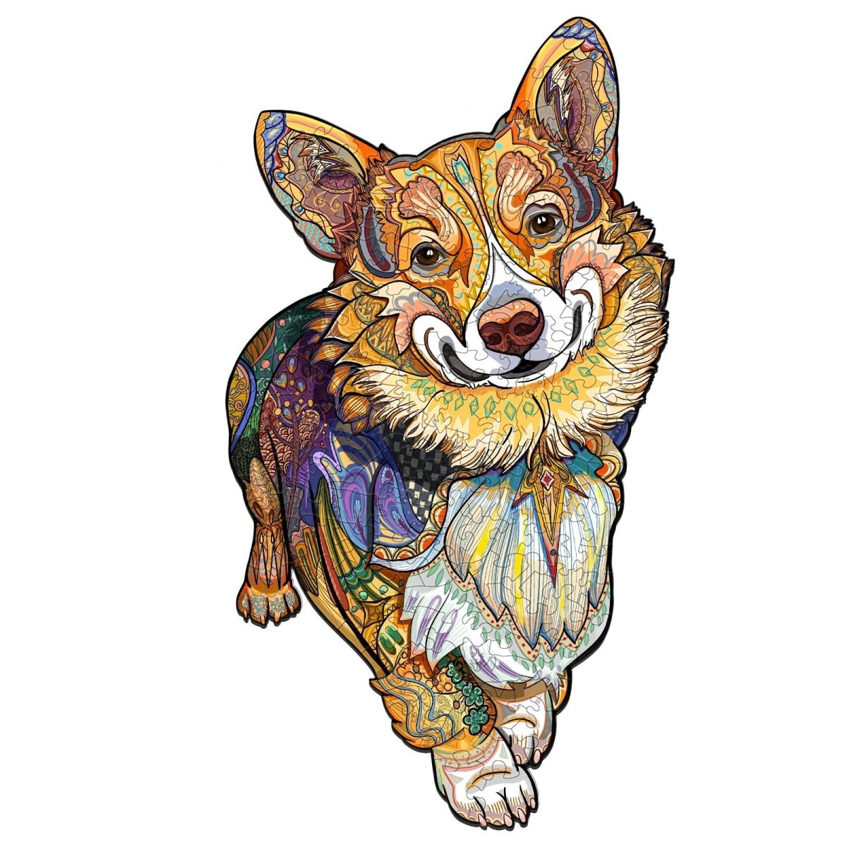 CLEVER CORGI Wooden Jigsaw Puzzle - KAAYEE Puzzle