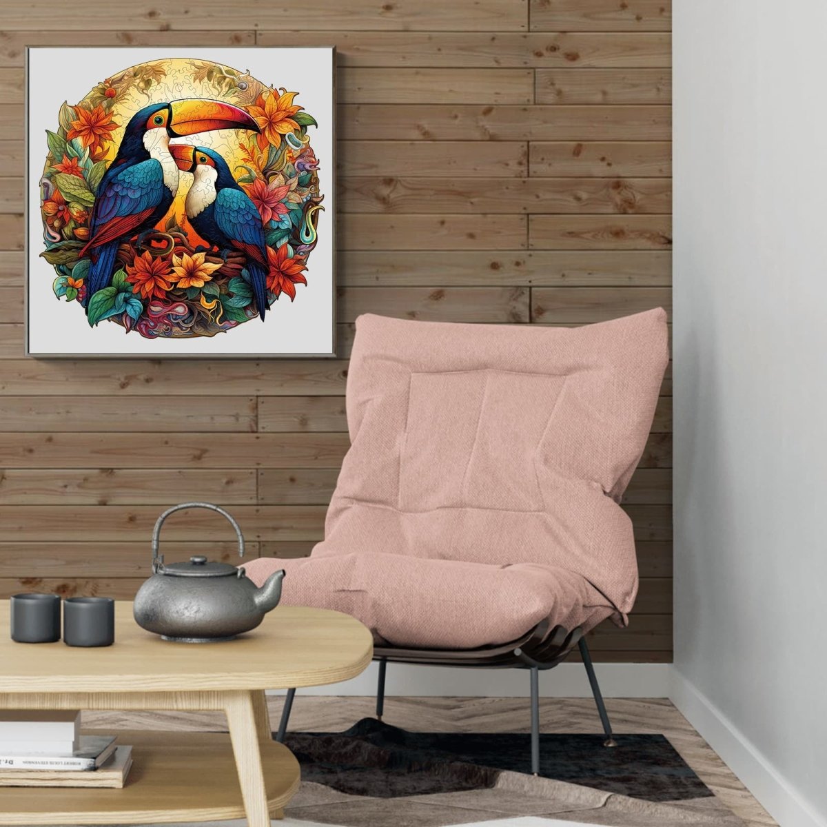 Colorful Toucans Wooden Jigsaw Puzzle - KAAYEE Puzzle
