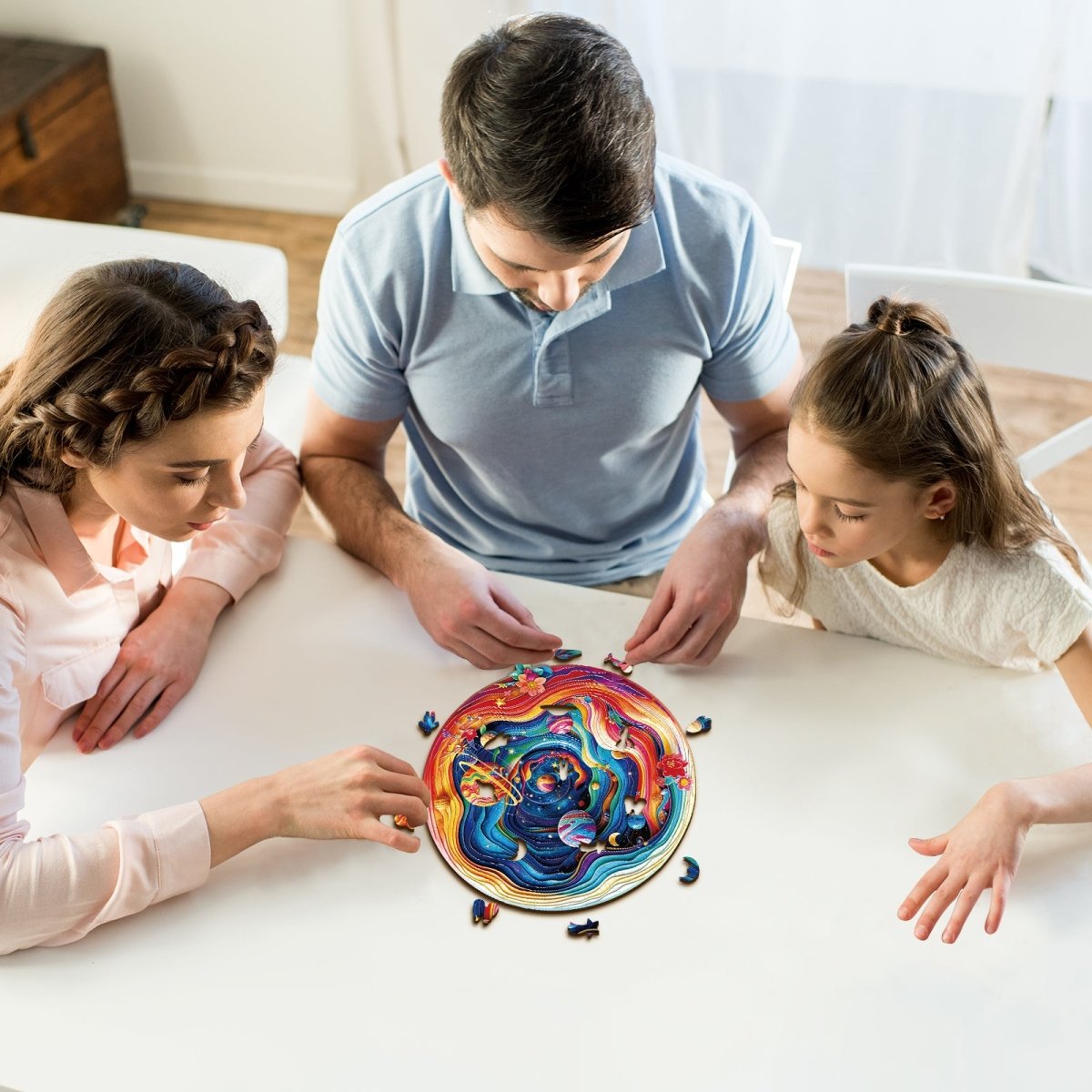 Colorful Universe Wooden Jigsaw Puzzle - KAAYEE Puzzle