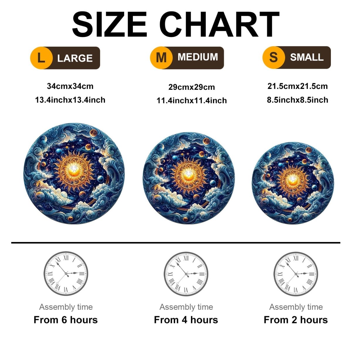 Cosmic Radiance Wooden Jigsaw Puzzle - KAAYEE Puzzle