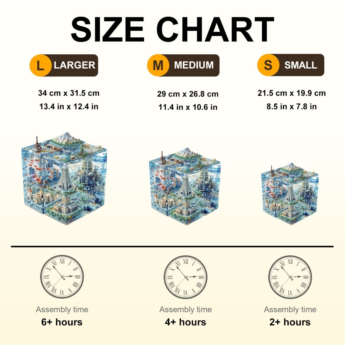Cube City Wooden Jigsaw Puzzle - KAAYEE Puzzle