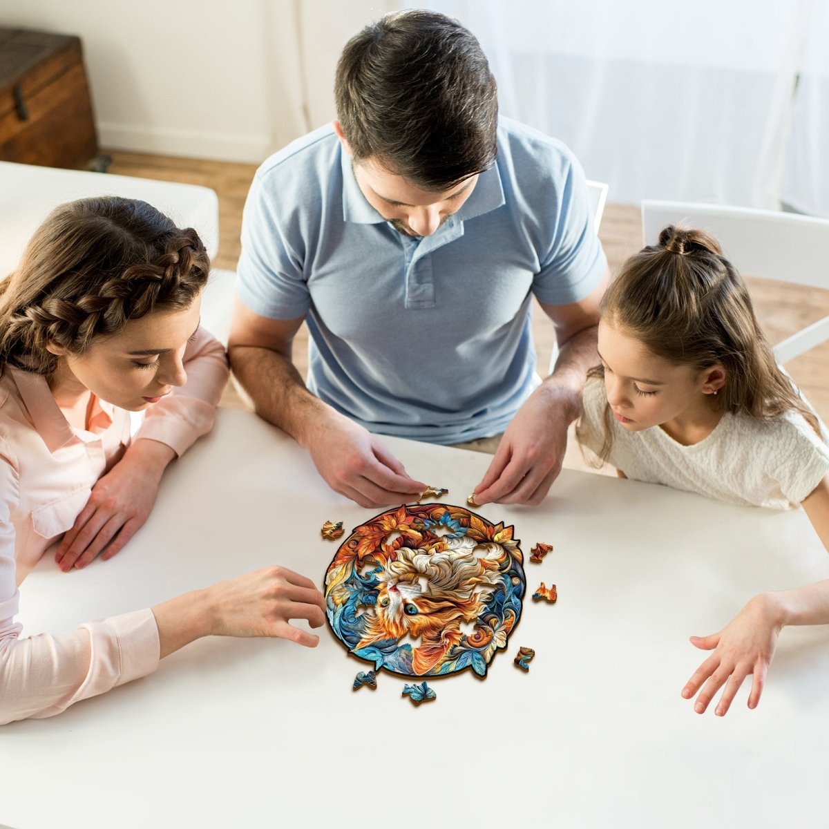 Curious Kitten Wooden Jigsaw Puzzle - KAAYEE Puzzle