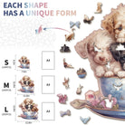 Cute Puppy Wooden Jigsaw Puzzle - KAAYEE Puzzle
