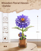 Dahlia DIY Wooden Flower - KAAYEE Puzzle