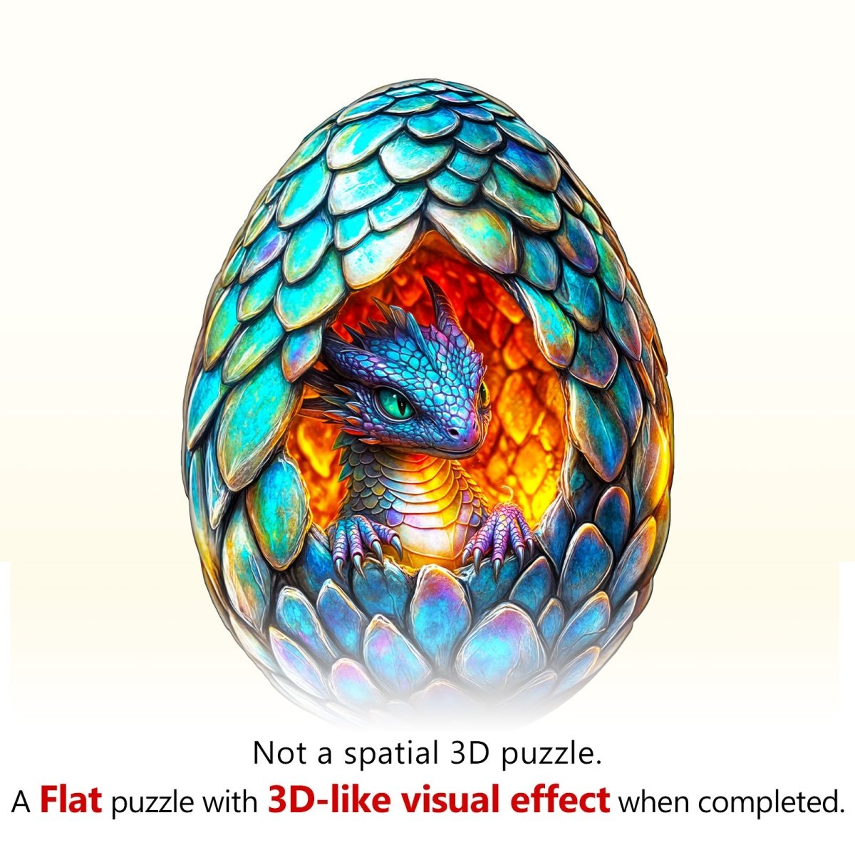 Draconic Rebirth - 2 Wooden Jigsaw Puzzle - KAAYEE Puzzle