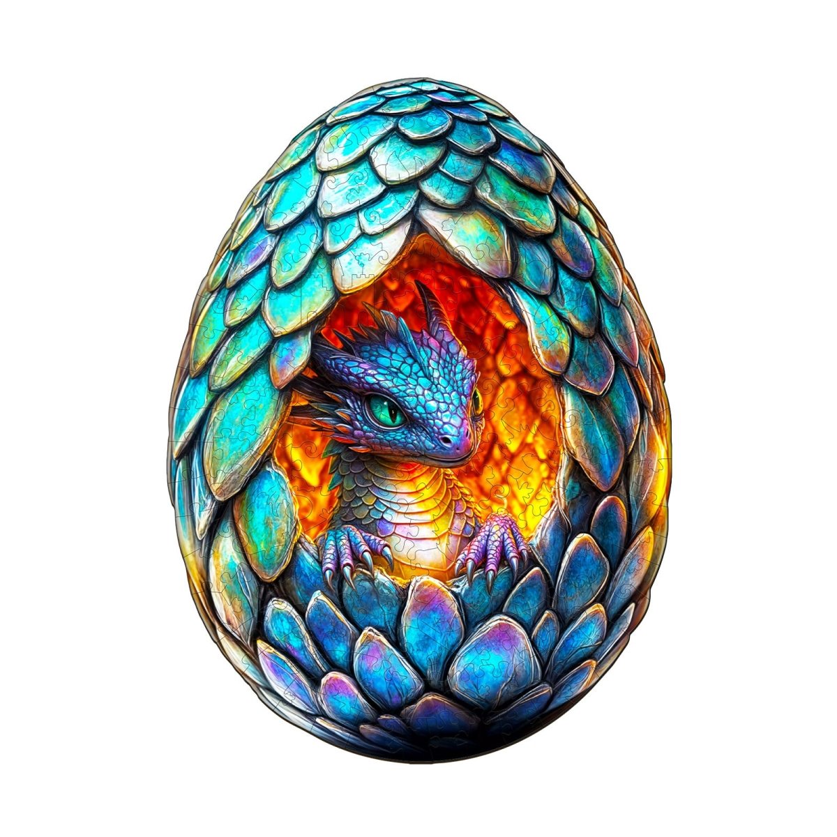 Draconic Rebirth - 2 Wooden Jigsaw Puzzle - KAAYEE Puzzle