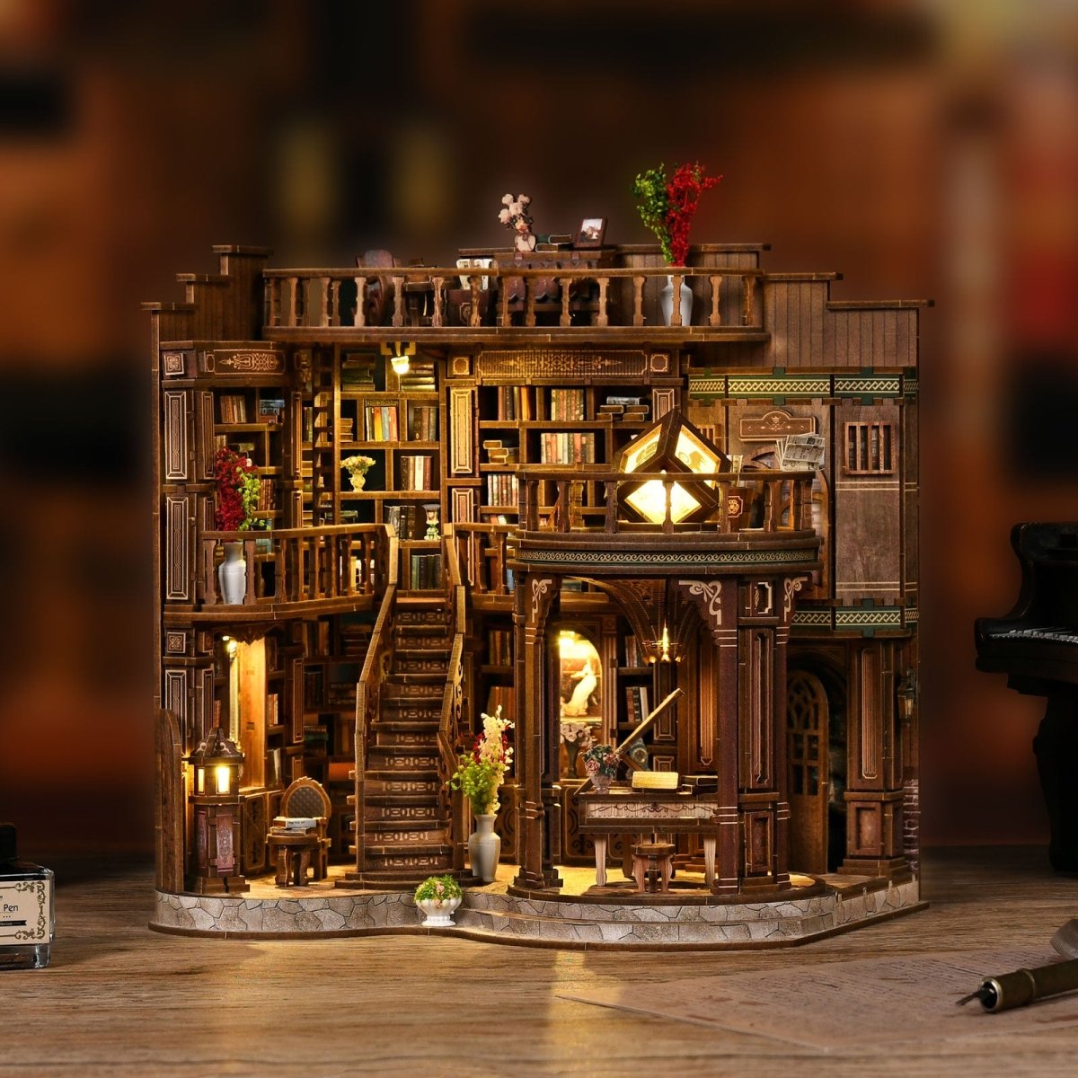 Dreamy Book Hall DIY Miniature House - KAAYEE Puzzle