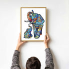 ELEPHANT FAMILY Wooden Jigsaw Puzzle - KAAYEE Puzzle