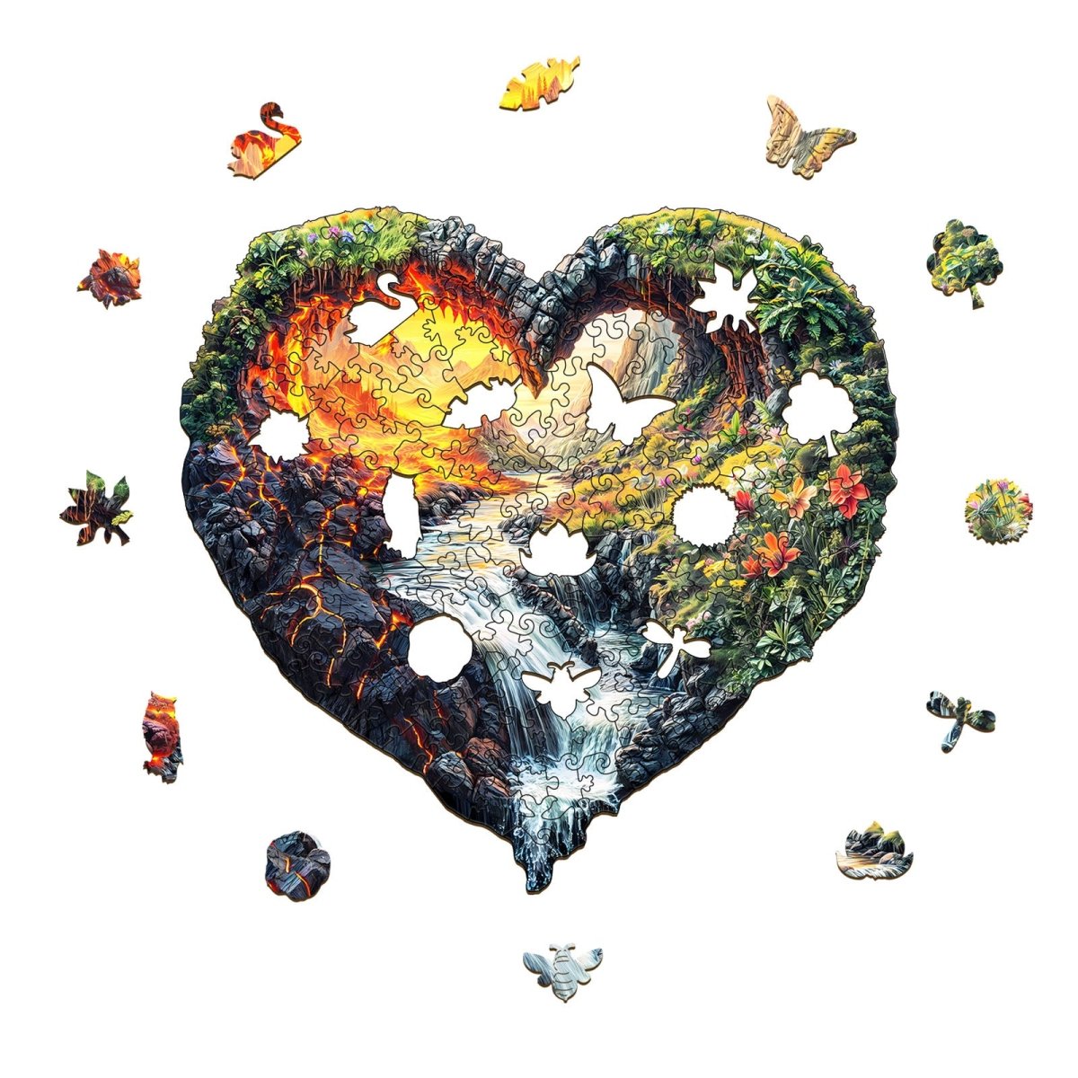 ETERNAL FLOW Wooden Jigsaw Puzzle - KAAYEE Puzzle