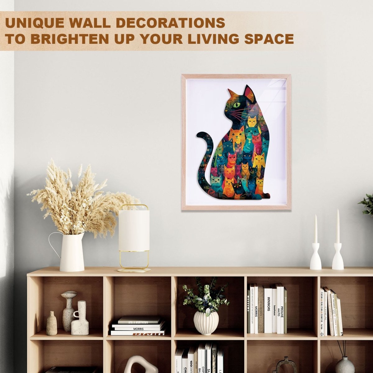 Feline Mosaic Wooden Jigsaw Puzzle - KAAYEE Puzzle