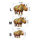Fierce Rhinoceros Wooden Jigsaw Puzzle - KAAYEE Puzzle