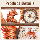 Flame Phoenix Wooden Clock Kit - KAAYEE Puzzle