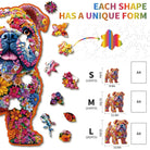 Flower Dog Wooden Jigsaw Puzzle - KAAYEE Puzzle