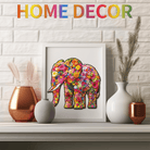 Flower Elephant Wooden Jigsaw Puzzle - KAAYEE Puzzle
