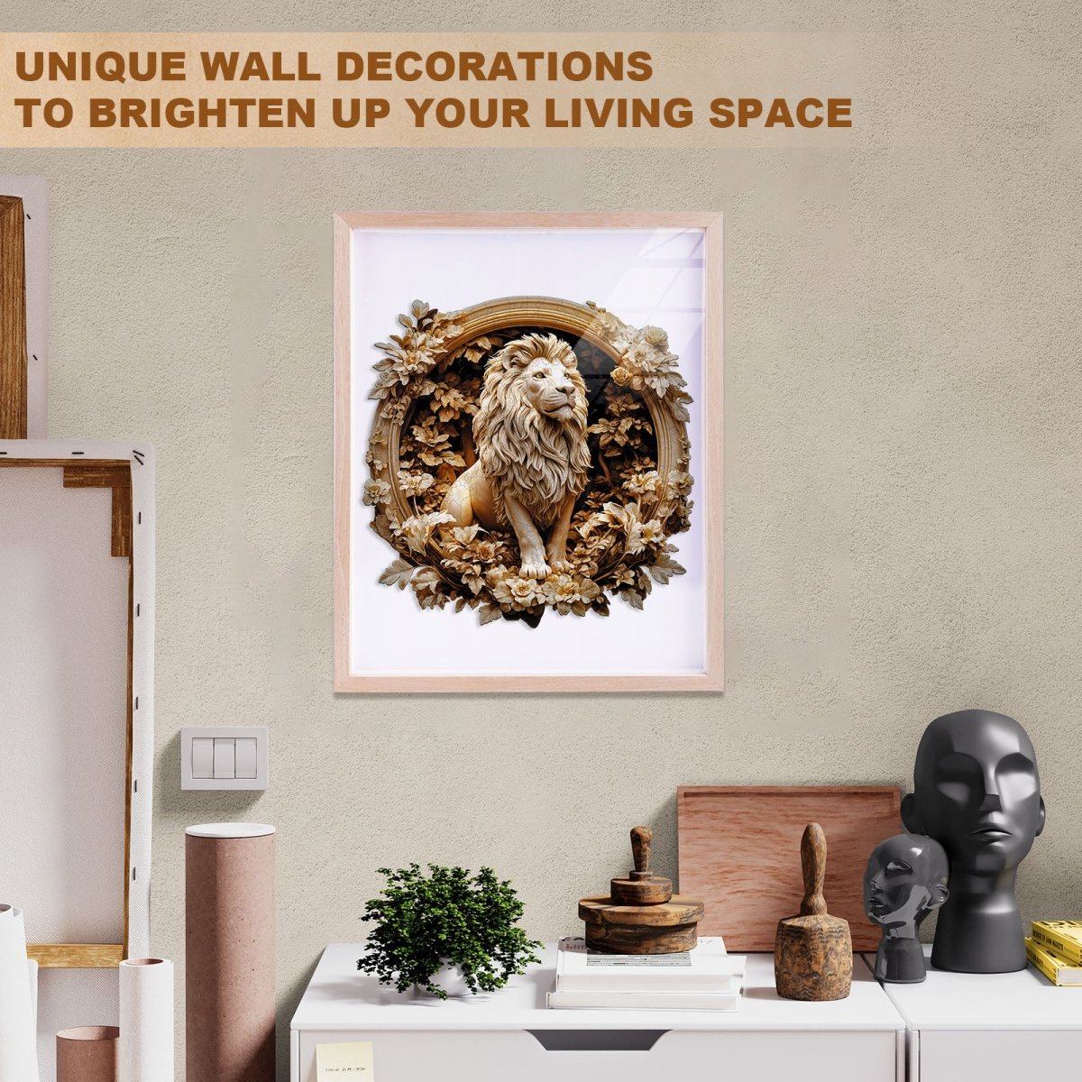 Forest lion Wooden Jigsaw Puzzle - KAAYEE Puzzle