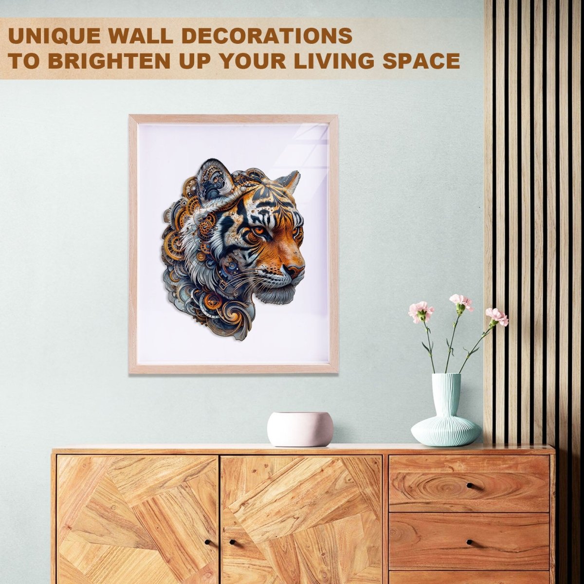 Golden mechanical tiger Wooden Jigsaw Puzzle - KAAYEE Puzzle