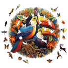 gorgeous toucans Wooden Jigsaw Puzzle - KAAYEE Puzzle