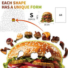 Hamburger Wooden Jigsaw Puzzle - KAAYEE Puzzle