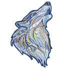 HOWLING WOLF Wooden Jigsaw Puzzle - KAAYEE Puzzle