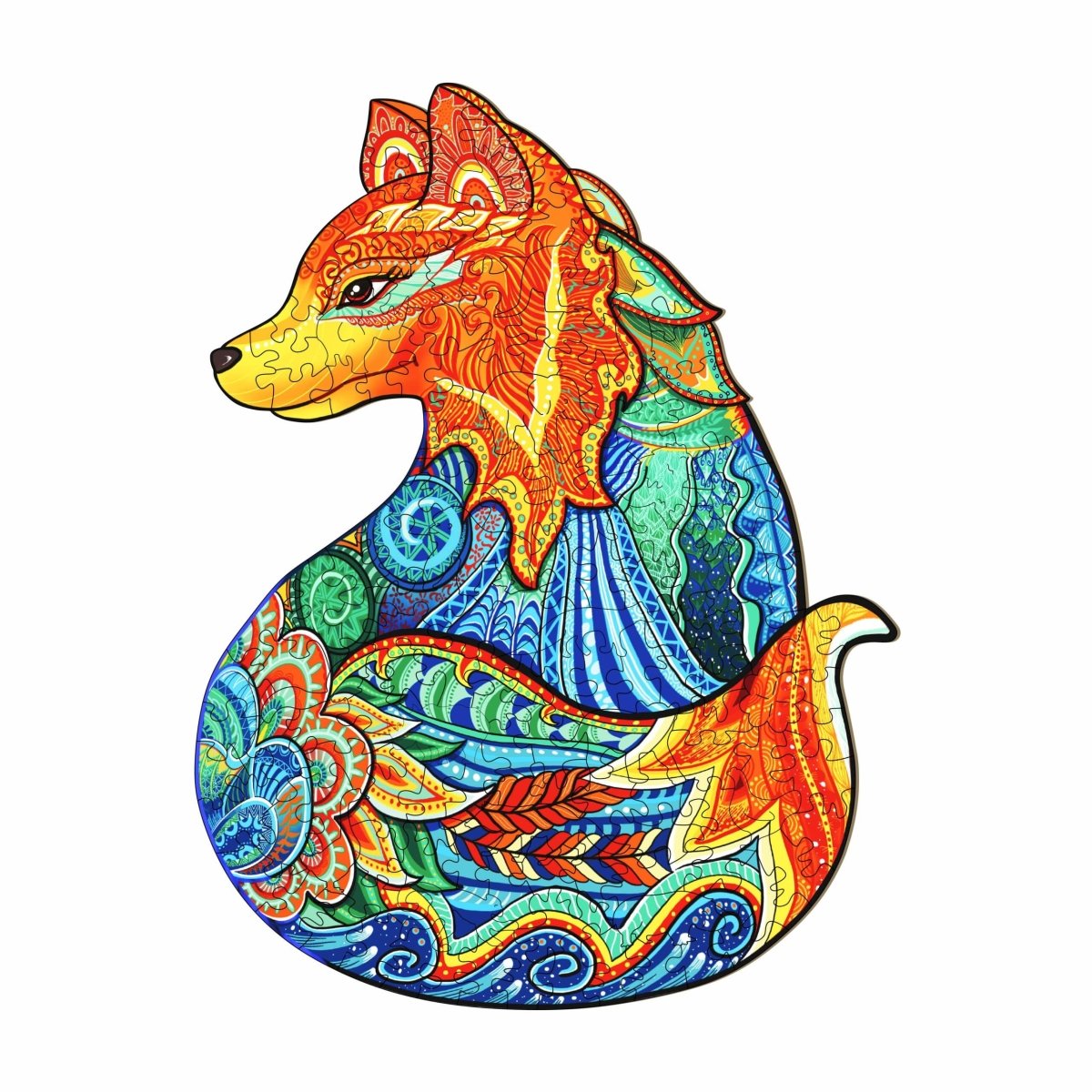 LEISURELY FOX Wooden Jigsaw Puzzle - KAAYEE Puzzle