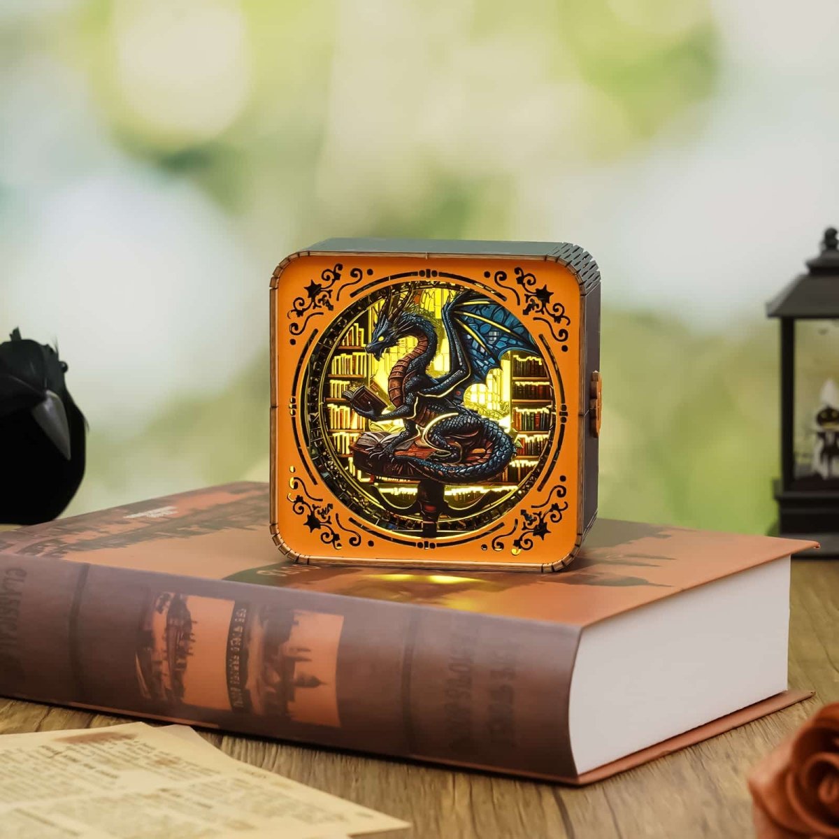 Library Dragon Night Light - KAAYEE Puzzle