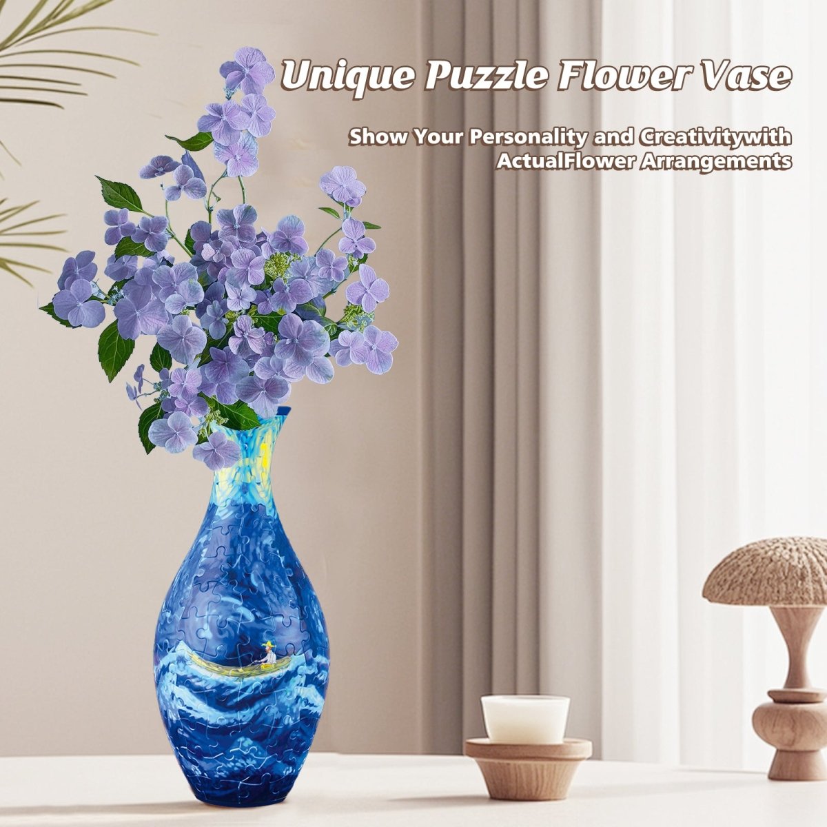 Little Boat 3D Vase Puzzle Kit - KAAYEE Puzzle
