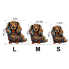 long haired dachshund 3 Wooden Jigsaw Puzzle - KAAYEE Puzzle