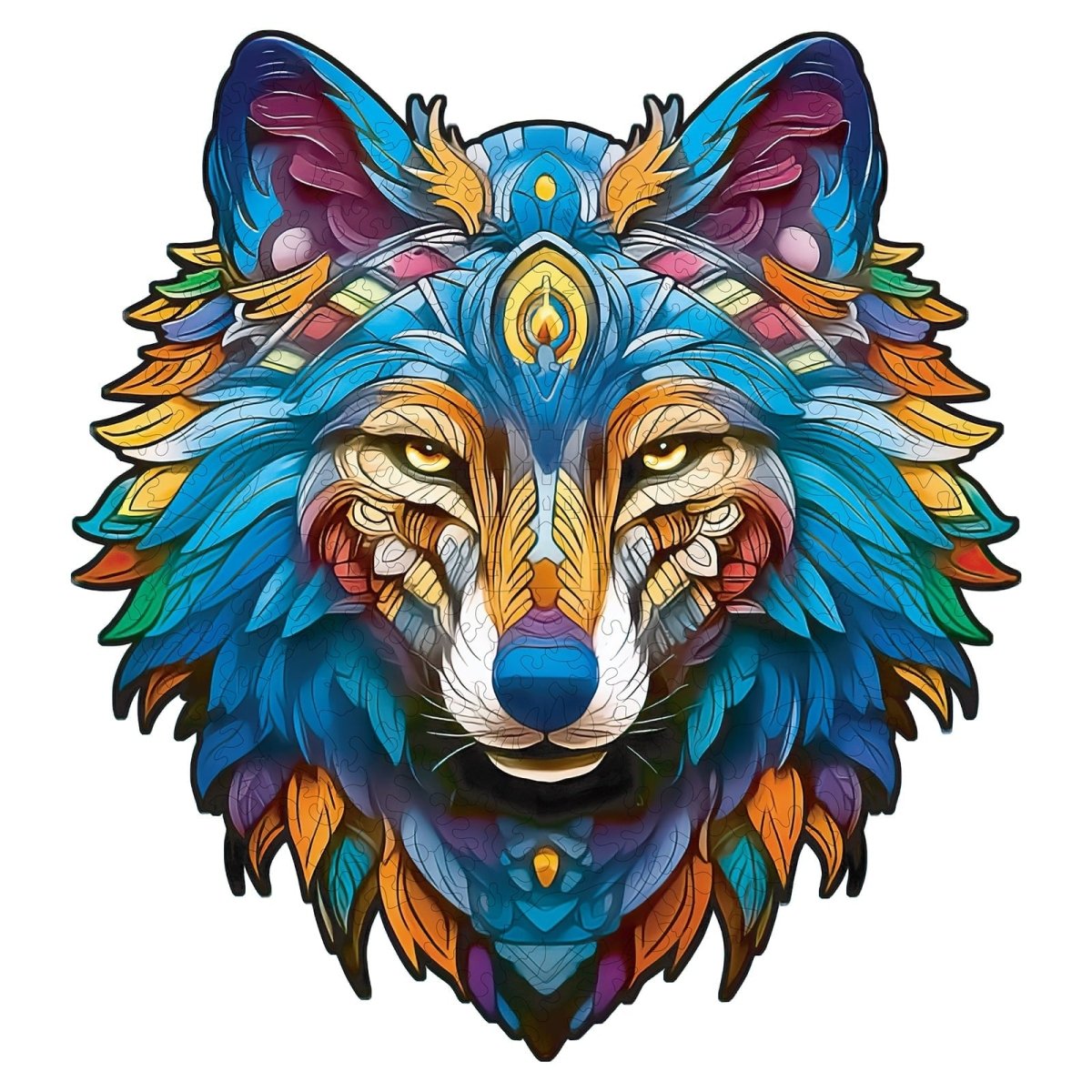 Majestic Wolf Wooden Jigsaw Puzzle - KAAYEE Puzzle