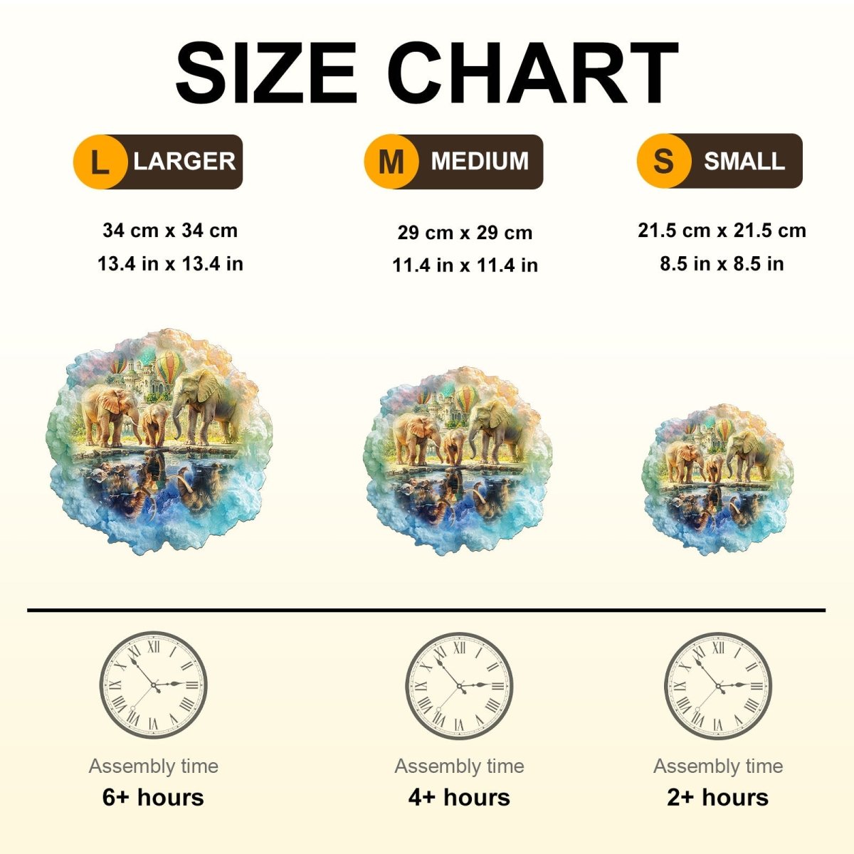 Mammoth—My wish Wooden Jigsaw Puzzle - KAAYEE Puzzle