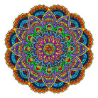 MANDALA 2 Wooden Jigsaw Puzzle - KAAYEE Puzzle