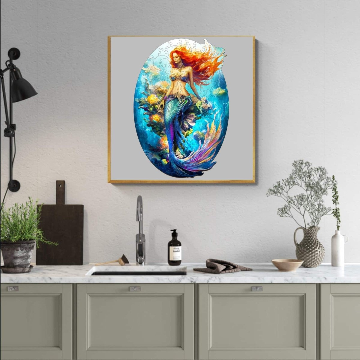 Mermaid Wooden Jigsaw Puzzle - KAAYEE Puzzle
