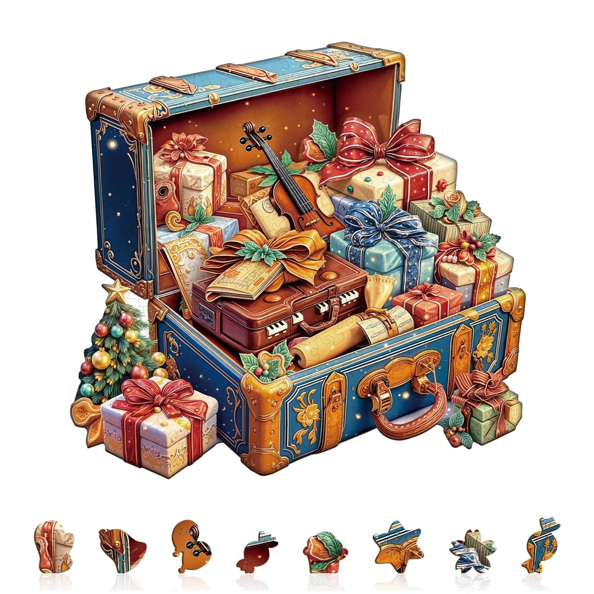 Music Gift Box Wooden Jigsaw Puzzle - KAAYEE Puzzle