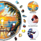 Ocean Sunset Wooden Jigsaw Puzzle - KAAYEE Puzzle