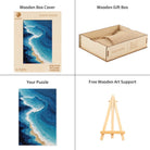 Ocean Waves Wooden Jigsaw Puzzle - KAAYEE Puzzle
