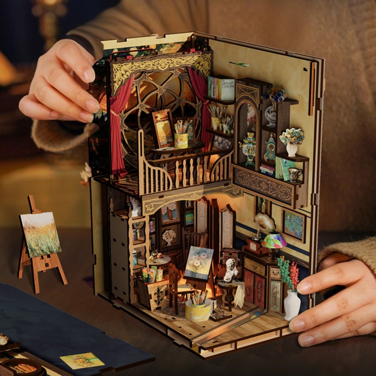 Painting Room Book Nook Kit - KAAYEE Puzzle