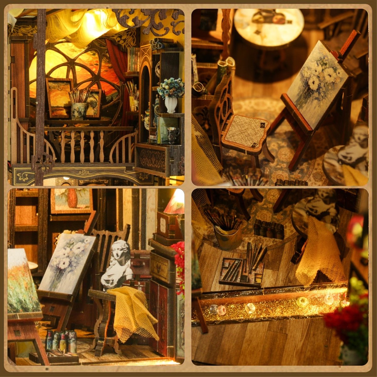 Painting Room Book Nook Kit - KAAYEE Puzzle