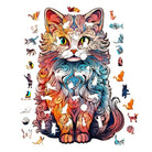 Persian Cat 2 Wooden Jigsaw Puzzle - KAAYEE Puzzle