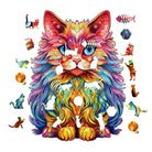 Persian Cat 3 Wooden Jigsaw Puzzle - KAAYEE Puzzle