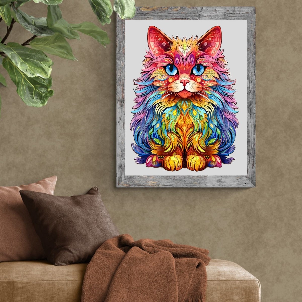 Persian Cat 3 Wooden Jigsaw Puzzle - KAAYEE Puzzle
