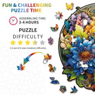 Prosperous Bloom Flower Wooden Jigsaw Puzzle - KAAYEE Puzzle