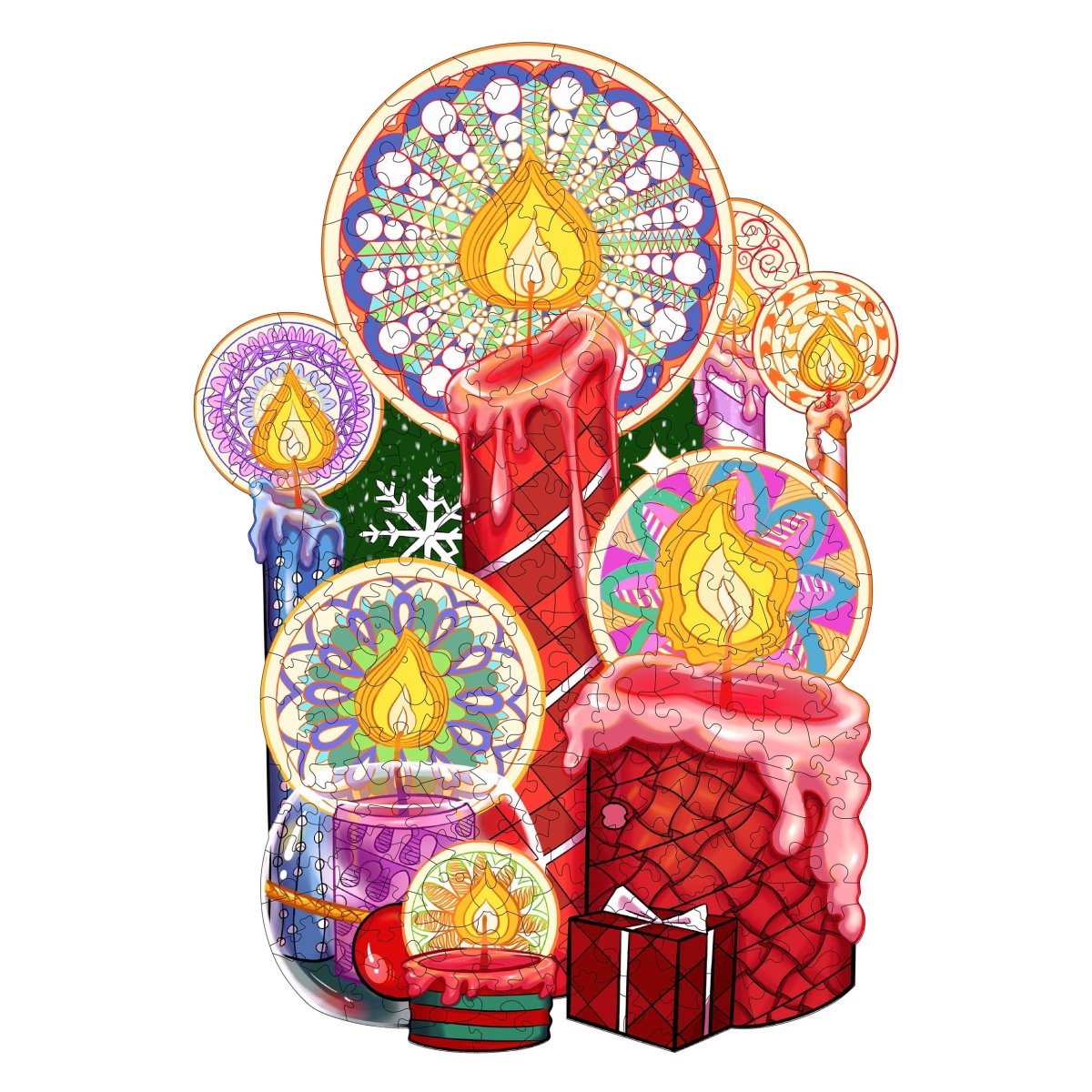 PULSATING CANDLE Wooden Jigsaw Puzzle - KAAYEE Puzzle
