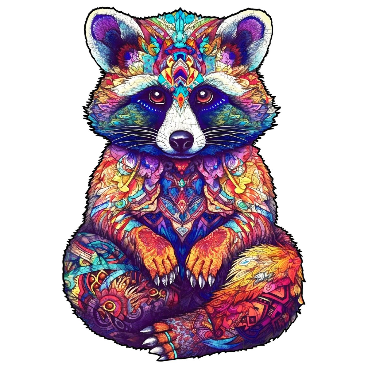 Resourceful Raccoon Wooden Jigsaw Puzzle - KAAYEE Puzzle