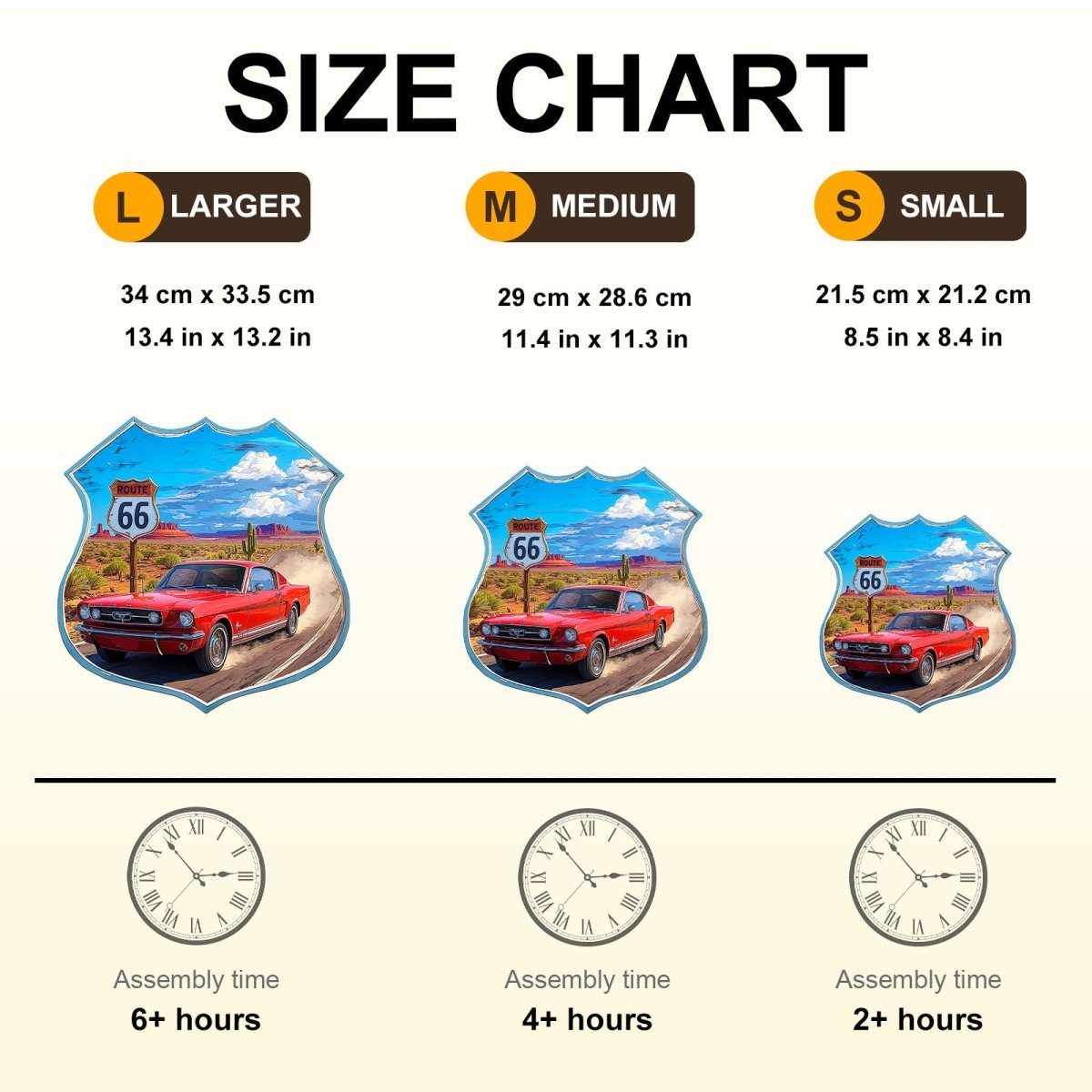 Route 66 Wooden Jigsaw Puzzle - KAAYEE Puzzle