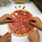 SAUSAGE PIZZA Wooden Jigsaw Puzzle - KAAYEE Puzzle