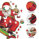 Skateboarding Santa Claus Wooden Jigsaw Puzzle - KAAYEE Puzzle
