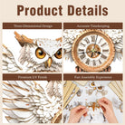Snowy Owl Wooden Clock Kit - KAAYEE Puzzle