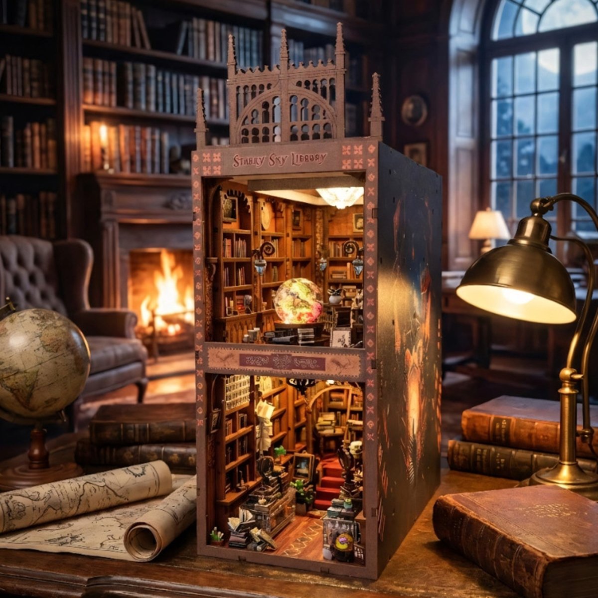 Starry Sky Library Book Nook Kit - KAAYEE Puzzle