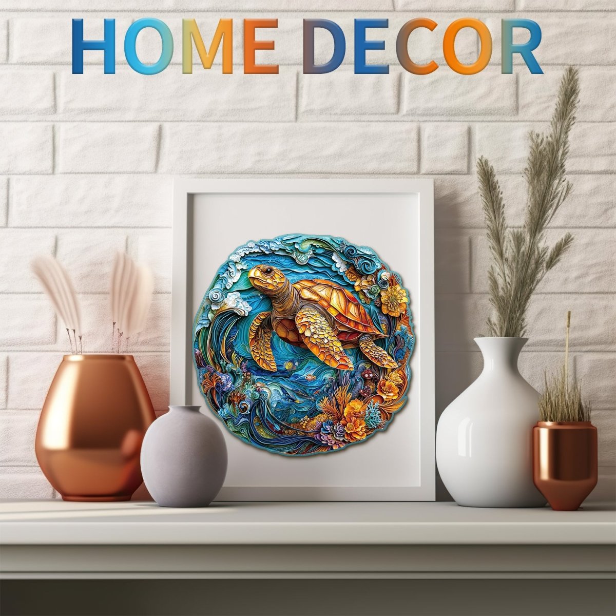 Steady Sea Turtle Wooden Jigsaw Puzzle - KAAYEE Puzzle